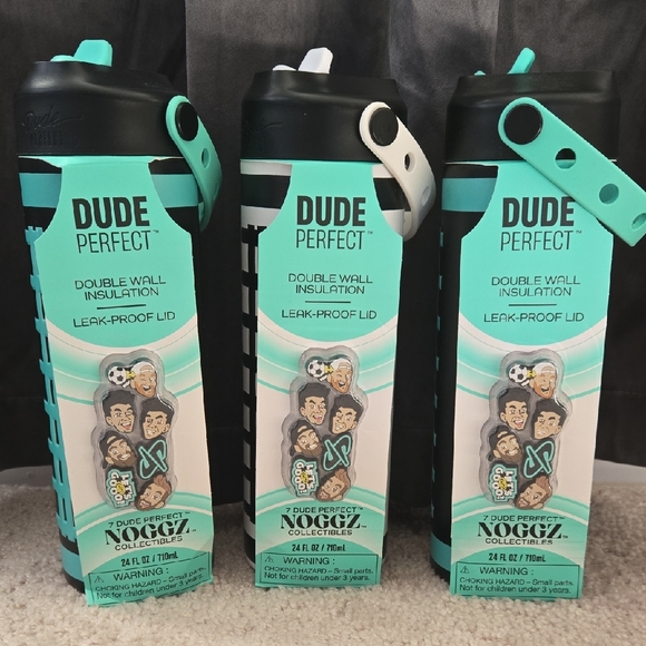 DUDE PERFECT 3 Insulated Water Bottles with Leak-Proof Lid - Picture 1 of 11
